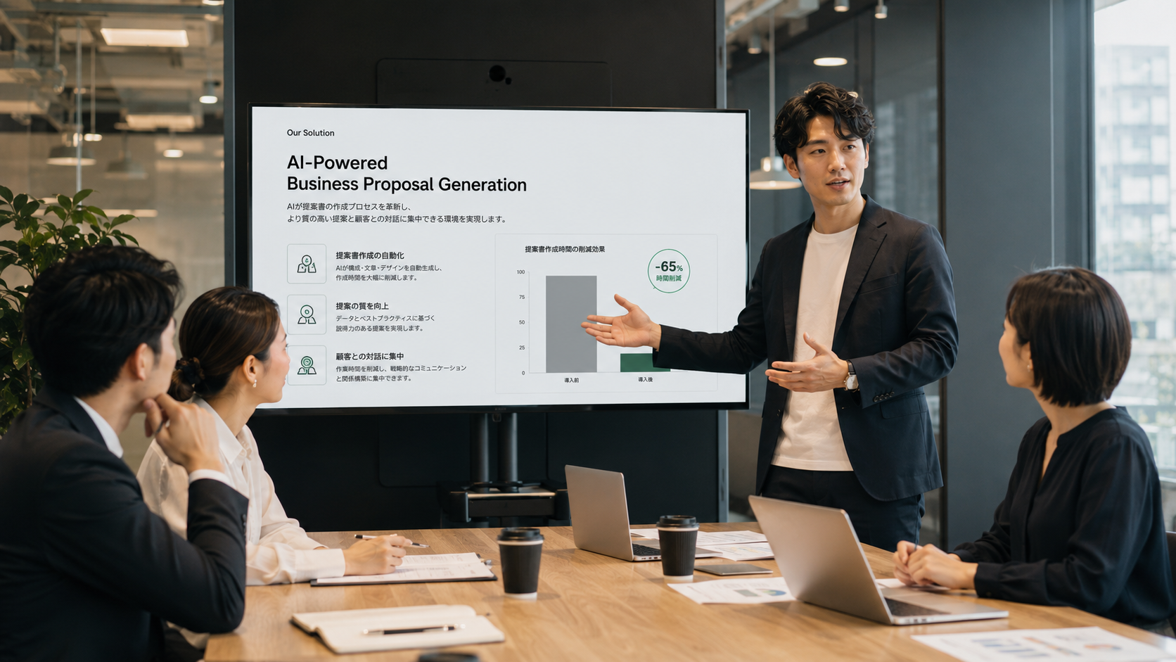 AIで提案資料を効率化する営業職